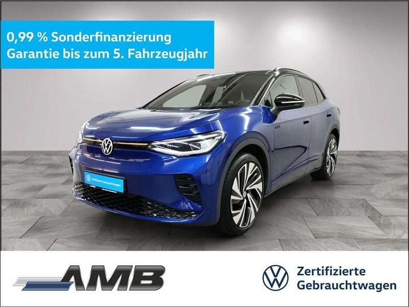 Blue dusk metallic/schwarz Gebraucht 2024 VW ID.4 GTX SUV | 43.980 € (Guter Preis) - Bild 1/3