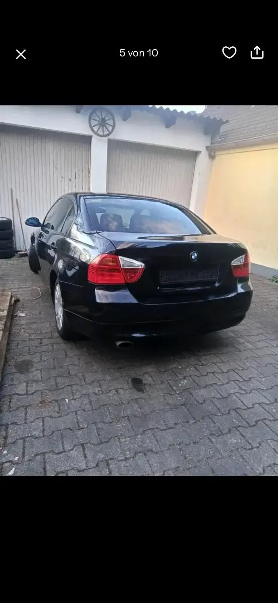 Gebraucht BMW 318 143 PS (105 kW) 2007 Schwarz Limousine