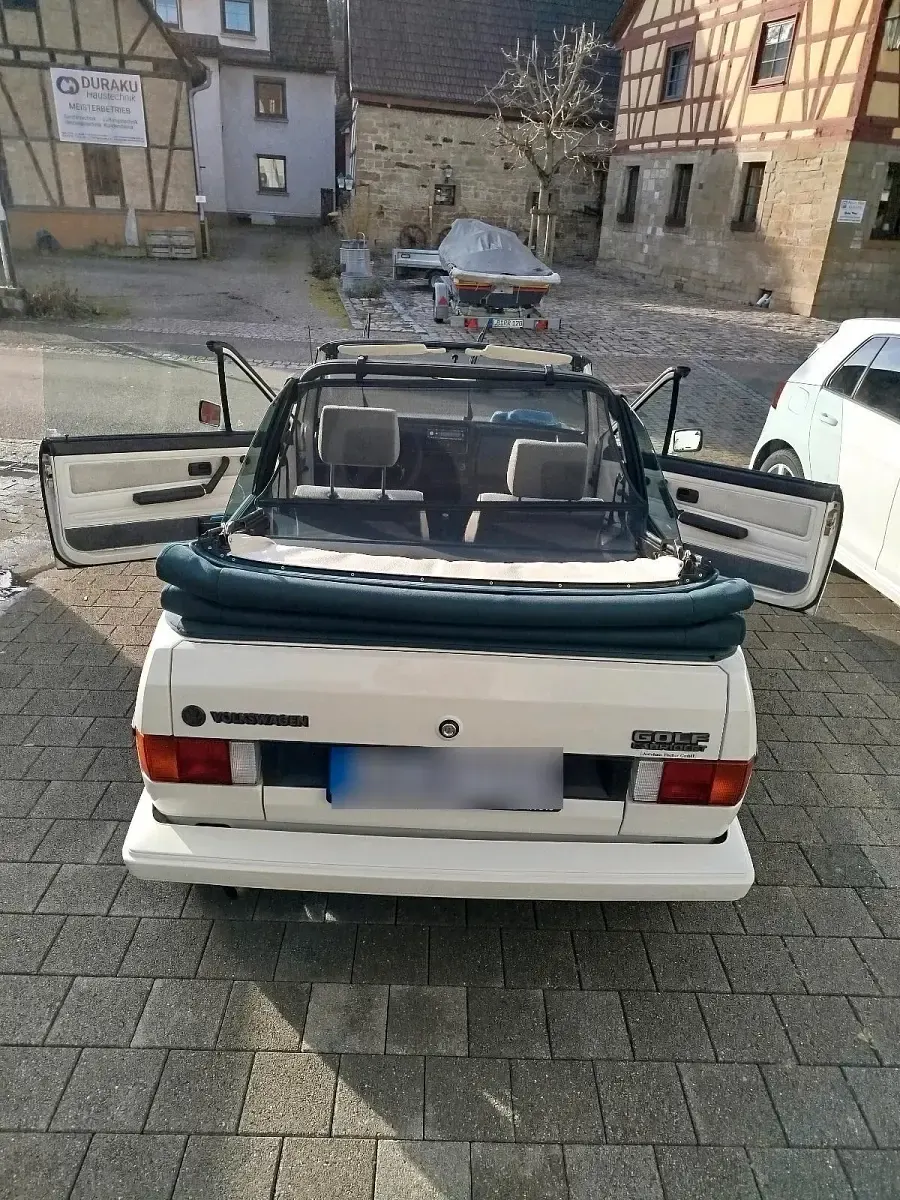 Gebraucht VW Golf Cabriolet 95 PS (69 kW) 1987 Weiß Cabrio
