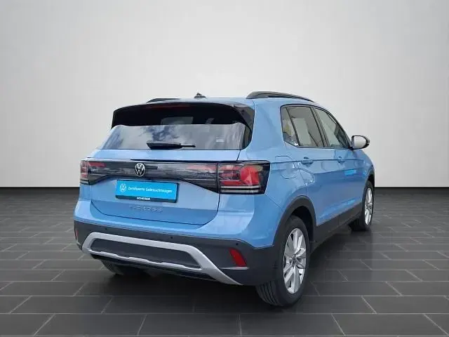 Gebraucht VW T-Cross Life 95 PS (69 kW) 2025 Clear blue metallic (metallic) SUV