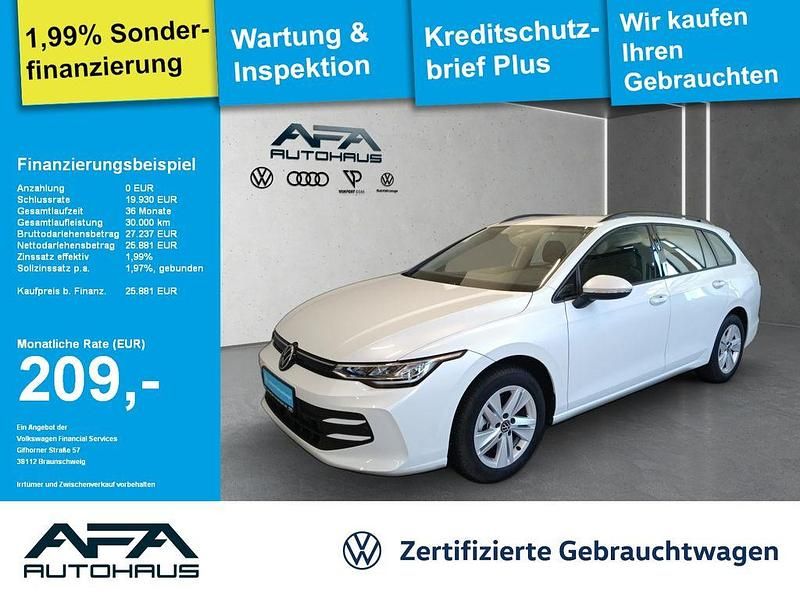 Weiß Gebraucht 2024 VW Golf VIII Life Kombi | 25.881 € (Guter Preis) - Bild 1/3