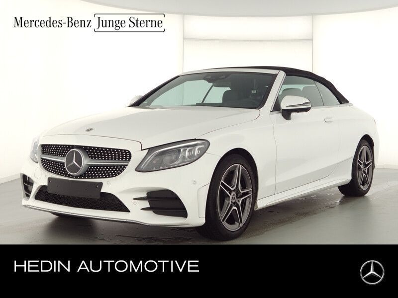 Weiß Gebraucht 2021 Mercedes C200 AMG Cabrio | 38.998 € (Fairer Preis) - Bild 1/4
