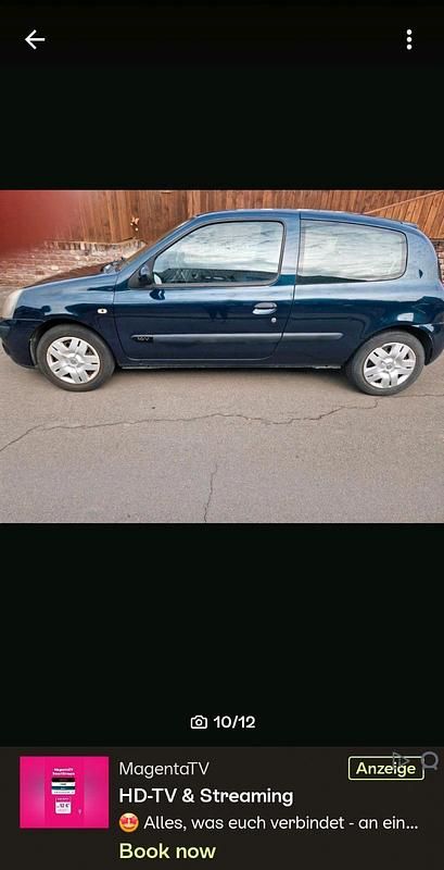 Gebraucht Renault Clio II 75 PS (55 kW) 2004 Grün Kleinwagen