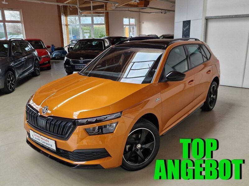 Phoenixorange metallic Gebraucht 2023 Skoda Kamiq Monte Carlo SUV | 23.890 € (Etwas zu teuer) - Bild 1/4