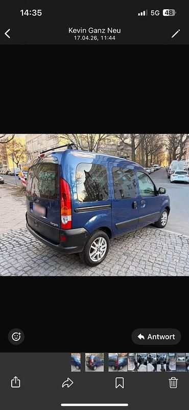 Gebraucht Renault Kangoo 95 PS (69 kW) 2002 Blau Van / Kleinbus