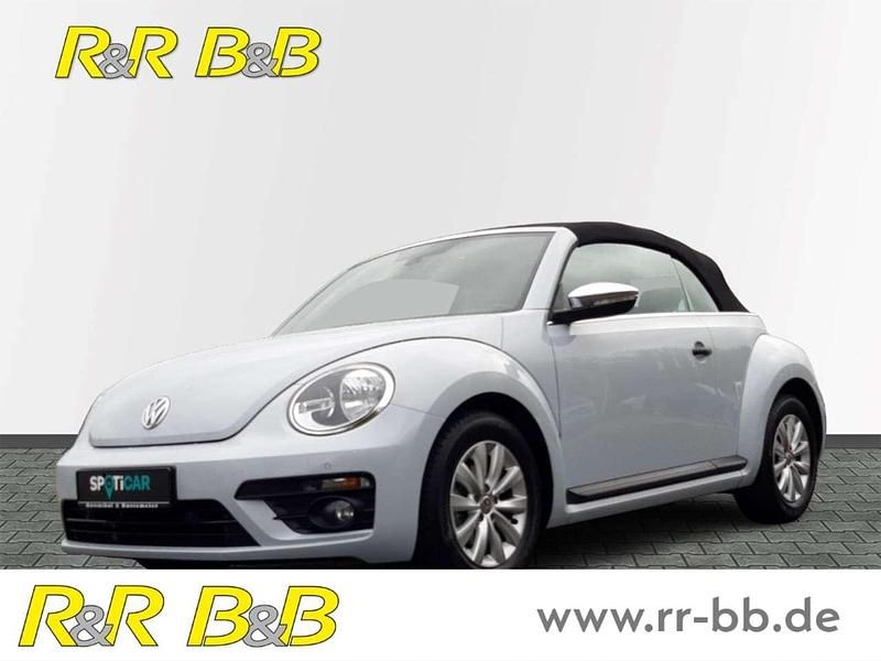 White silver metallic Gebraucht 2018 VW Beetle Basis Cabrio | 22.500 € (Teuer) - Bild 1/4