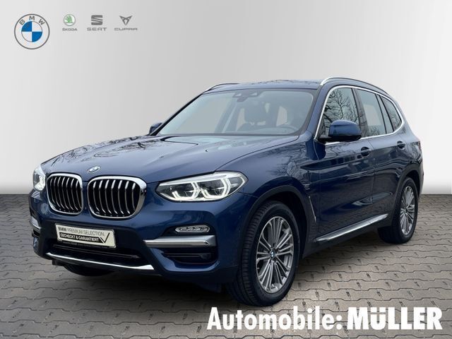 Phytonicblau metallic Gebraucht 2018 BMW X3 Luxury Line SUV | 32.850 € (Fairer Preis) - Bild 1/4