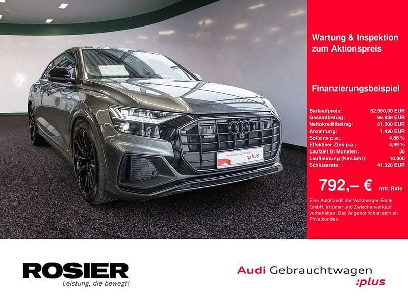 Grau / daytonagrau perleffekt Gebraucht 2022 Audi Q8 Business SUV | 62.990 € (Superpreis) - Bild 1/4