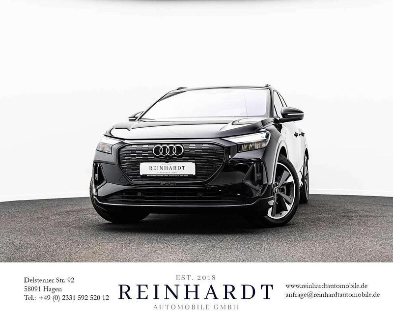 Mythosschwarz metallic Gebraucht 2022 Audi Q4 e-tron S-Line SUV | 27.825 € (Superpreis) - Bild 1/1