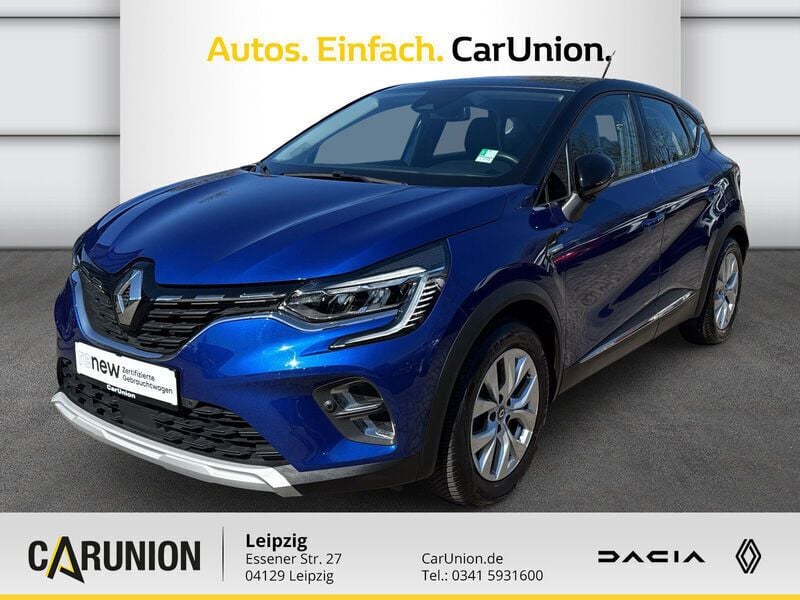 Ironblau metallic/dach black pearlschwarz Gebraucht 2020 Renault Captur Intens SUV | 15.590 € (Fairer Preis) - Bild 1/4