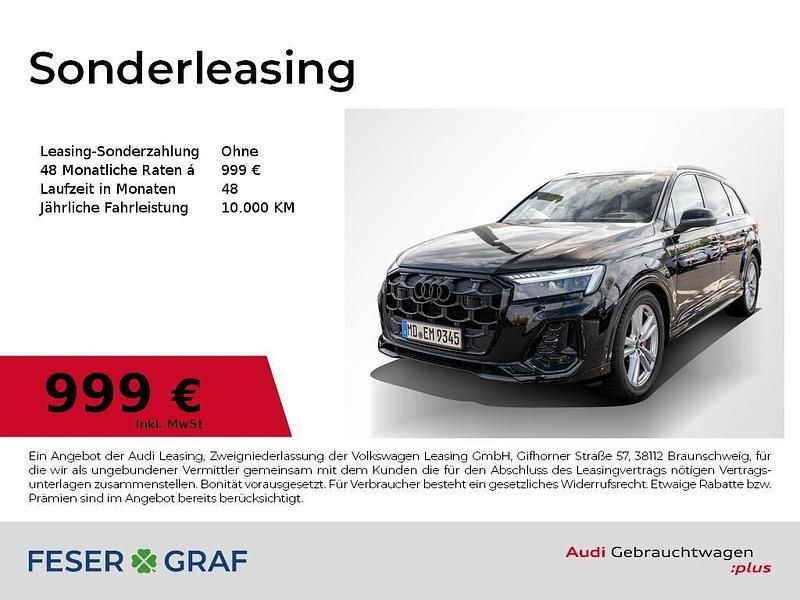 Mythosschwarz metallic Gebraucht 2024 Audi Q7 Ambiente SUV | 84.990 € - Bild 1/4
