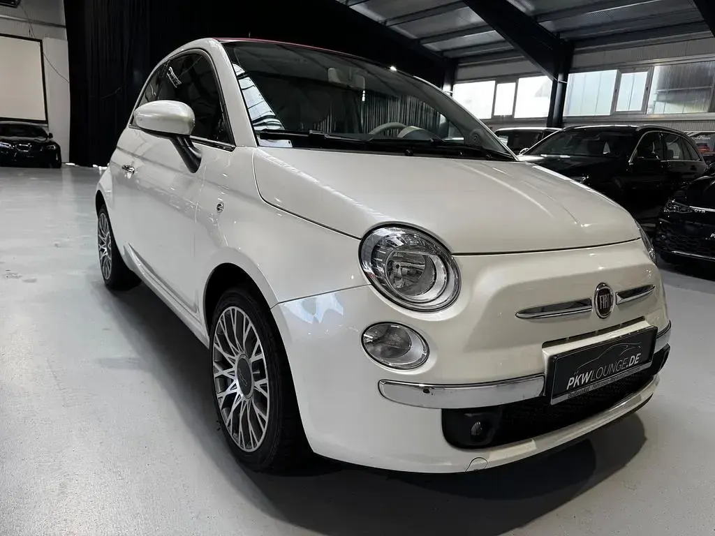 Gebraucht Fiat 500 Lounge 69 PS (50 kW) 2009 Weiß Cabrio