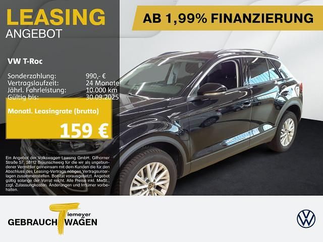 Schwarz Gebraucht 2024 VW T-Roc Life SUV | 22.100 € (Guter Preis) - Bild 1/3
