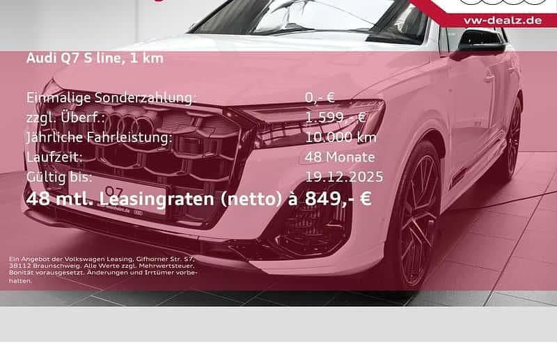 Weiß Neu 2025 Audi Q7 S-Line SUV | 93.900 € (Fairer Preis) - Bild 1/4