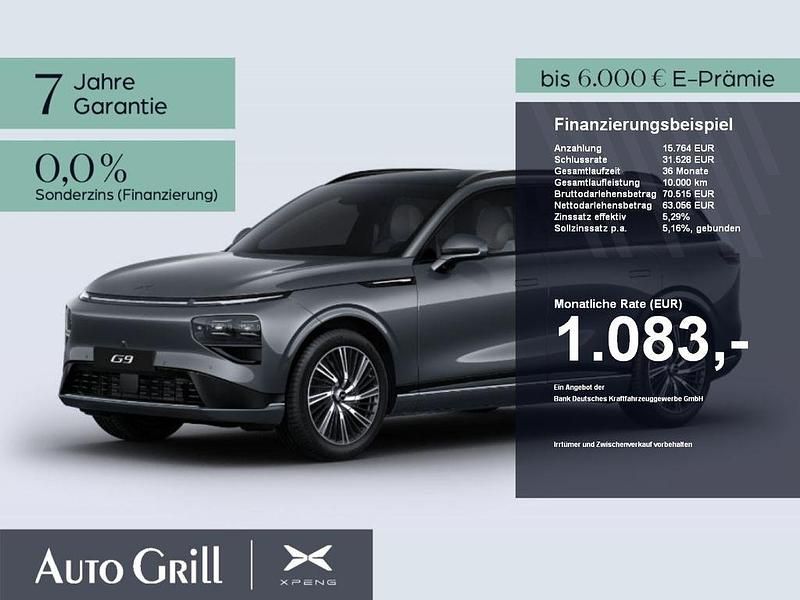 Neu XPENG G9 AWD Performance 422 kW (575 PS) 2026 Grau SUV
