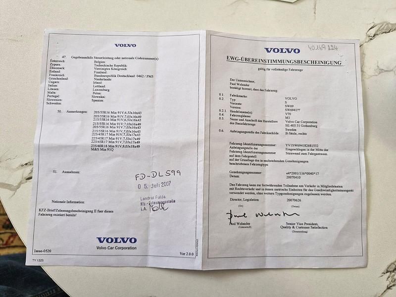 Gebraucht Volvo V70 163 PS (119 kW) 2007 Kombi