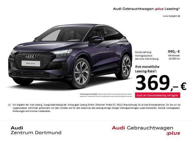 Auroraviolett metallic Gebraucht 2025 Audi Q4 Sportback e-tron S-Line SUV | 43.299 € - Bild 1/3