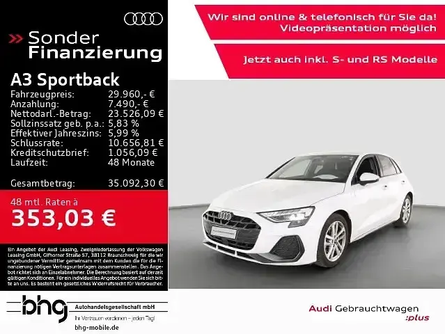 Gebraucht Audi A3 S-Line 150 PS (110 kW) 2025 Limousine