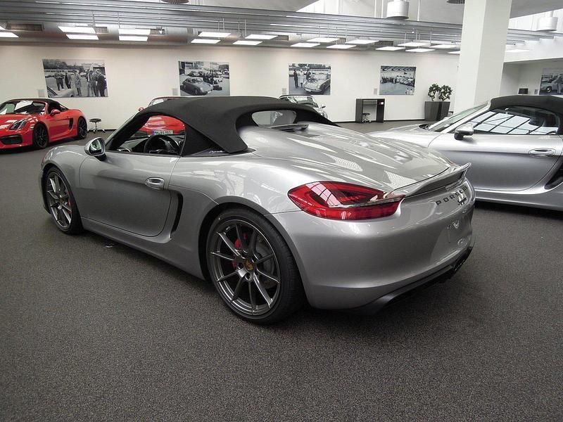 Gebraucht Porsche Boxster Spyder 375 PS (275 kW) 2016 Silber Cabrio