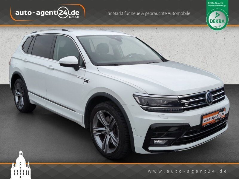 Pure white Gebraucht 2018 VW Tiguan Highline SUV | 26.990 € (Fairer Preis) - Bild 1/4