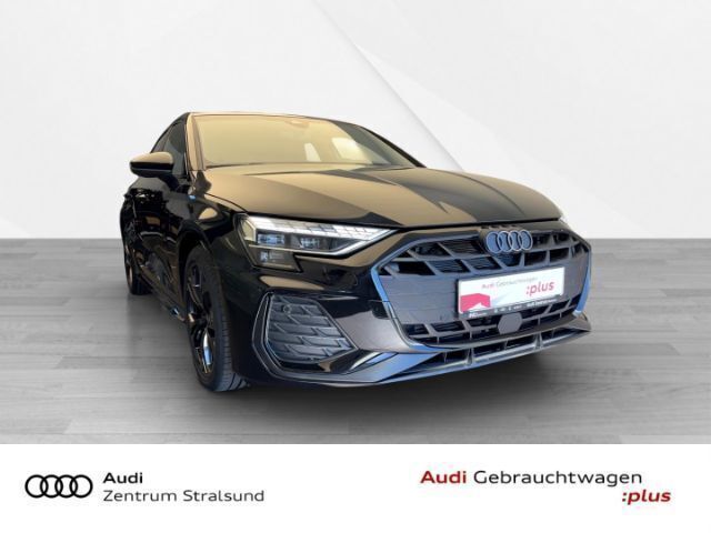 Mythosschwarz metallic Gebraucht 2024 Audi A3 S-Line Limousine | 44.390 € - Bild 1/4