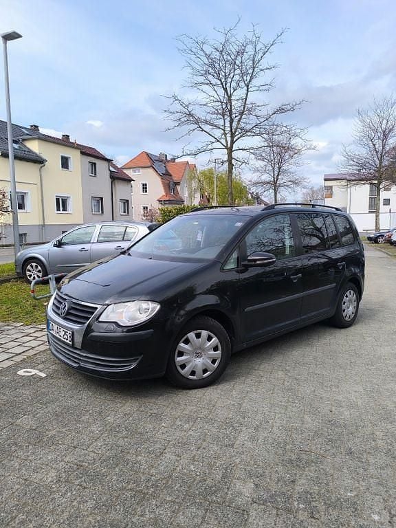 Gebraucht VW Touran Conceptline 90 PS (66 kW) 2009 Schwarz Van / Kleinbus