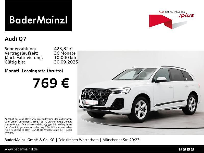 Weiß Gebraucht 2024 Audi Q7 Ambiente SUV | 73.330 € (Teuer) - Bild 1/3