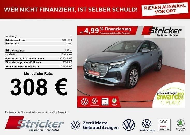 Gebraucht Audi Q4 Sportback e-tron 150 kW (204 PS) 2022 Blau SUV