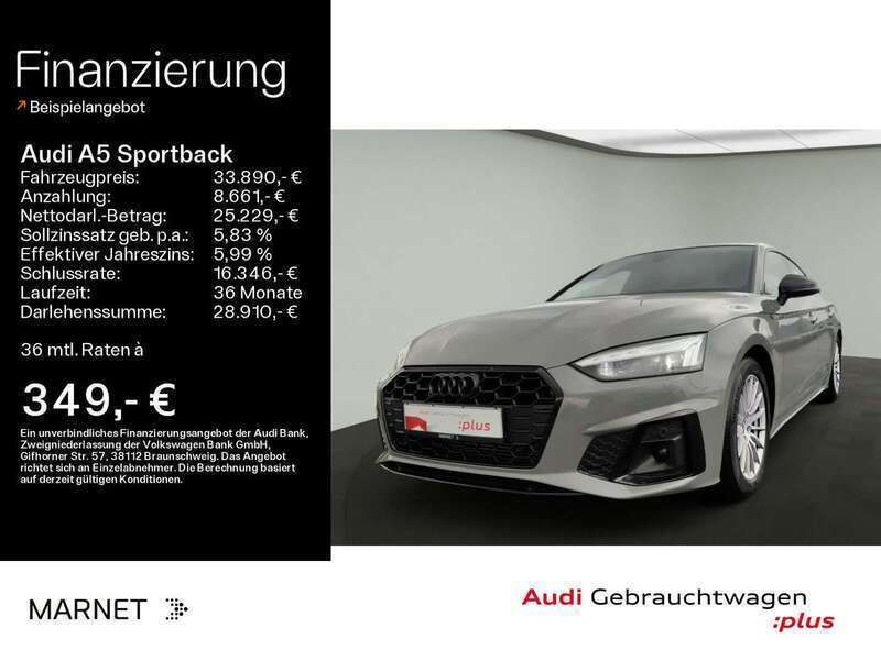 Quantumgrau Gebraucht 2022 Audi A5 Competition Coupé | 33.890 € (Superpreis) - Bild 1/4