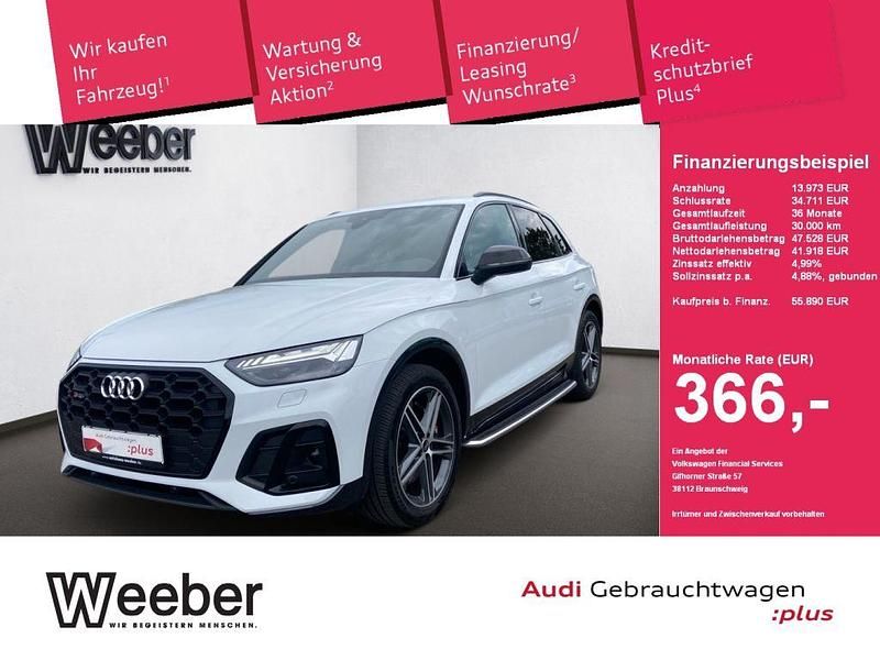 Gletscherweiß (metallic) Gebraucht 2023 Audi SQ5 Ambiente SUV | 55.890 € (Superpreis) - Bild 1/4