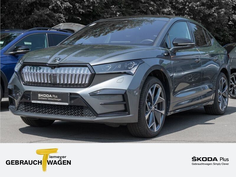 Grau Gebraucht 2024 Skoda Enyaq iV Suite SUV | 47.390 € (Superpreis) - Bild 1/4