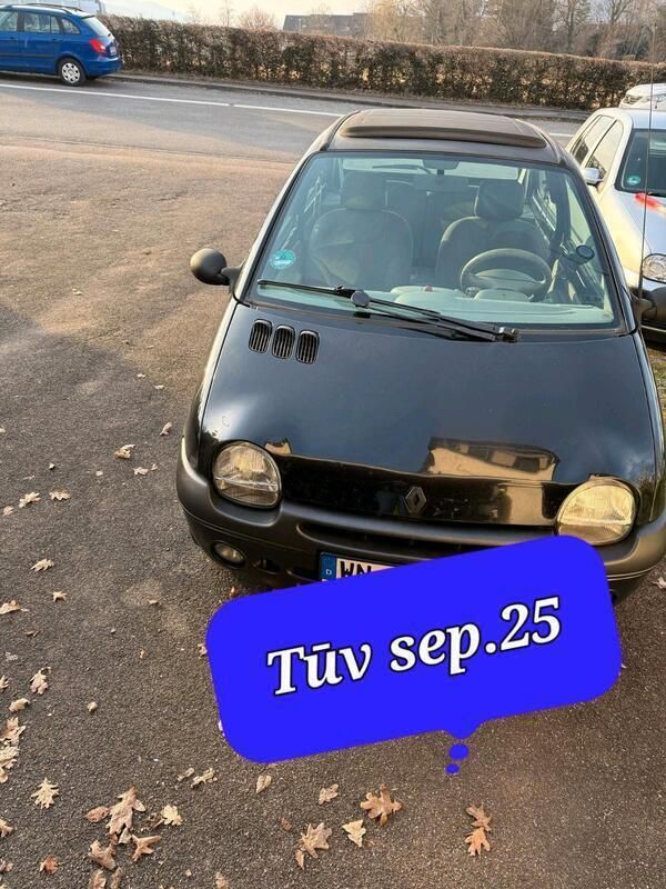 Schwarz Gebraucht 2000 Renault Twingo Kleinwagen | 900 € - Bild 1/4