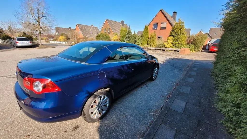 Brugt VW Eos 140 HK (102 kW) 2010 Blå Cabriolet