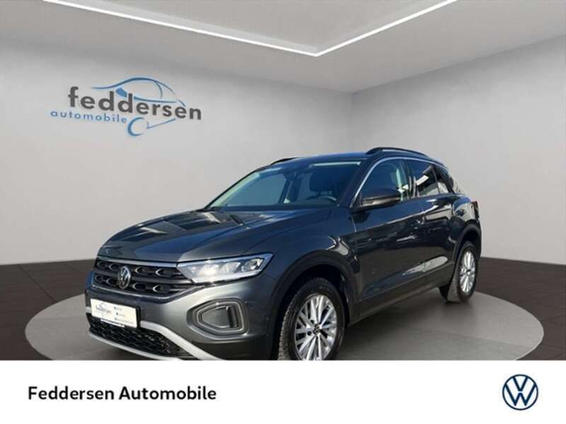 Grau (indiumgrau metallic) Gebraucht 2024 VW T-Roc Life SUV | 23.477 € (Fairer Preis) - Bild 1/4