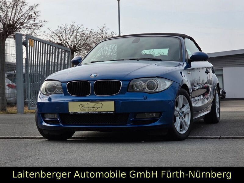 Blau Gebraucht 2009 BMW 120 Cabriolet Advantage Cabrio | 9.900 € (Etwas zu teuer) - Bild 1/4