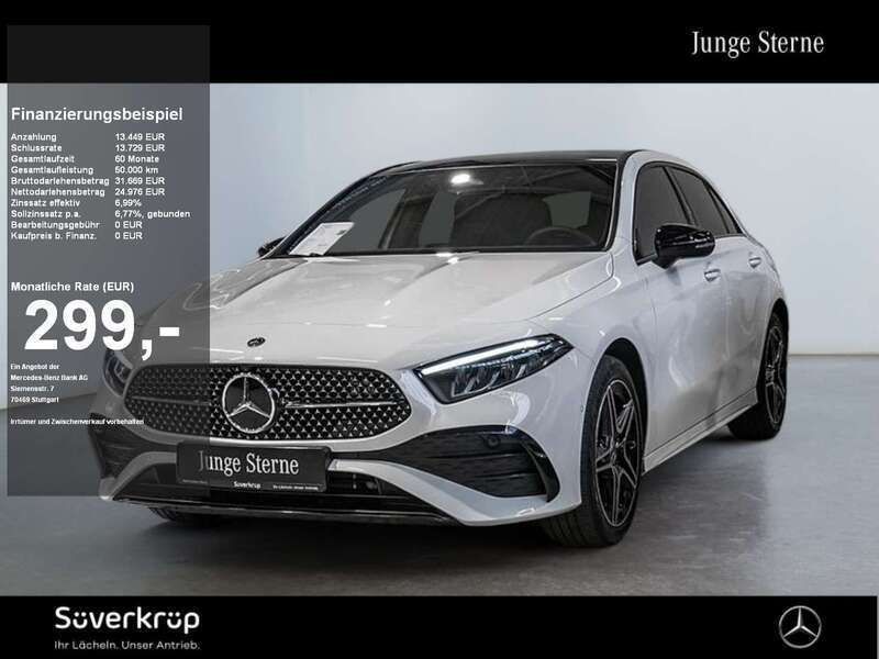 Weiß Gebraucht 2023 Mercedes A250 Premium Limousine | 35.425 € (Fairer Preis) - Bild 1/2