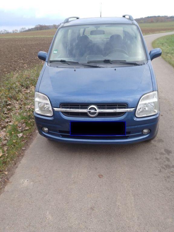 Blau Gebraucht 2004 Opel Agila Limousine | 625 € (Fairer Preis) - Bild 1/4