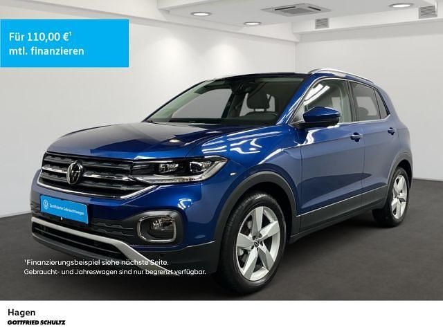 Blau Gebraucht 2022 VW T-Cross Style SUV | 17.790 € (Guter Preis) - Bild 1/3