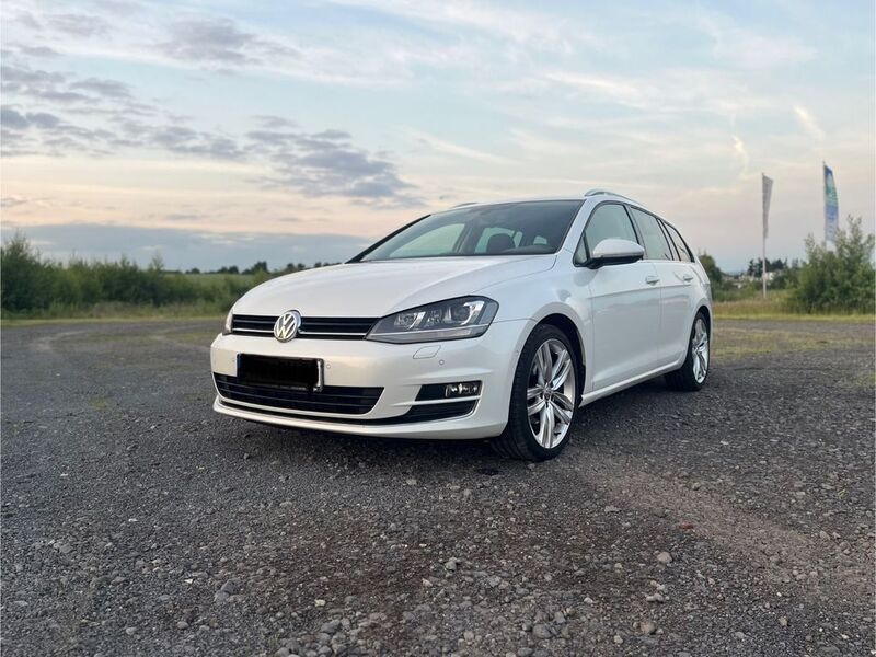 Weiß Gebraucht 2014 VW Golf VII Highline Kombi | 10.200 € (Superpreis) - Bild 1/4