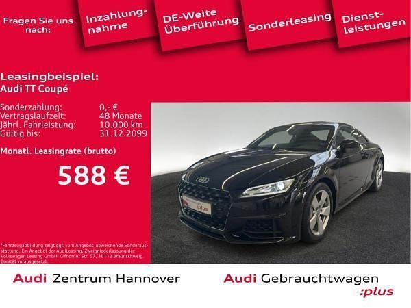 Schwarz (0e mythosschwarz metallic) Gebraucht 2021 Audi TT Comfort Coupé | 32.451 € (Guter Preis) - Bild 1/4