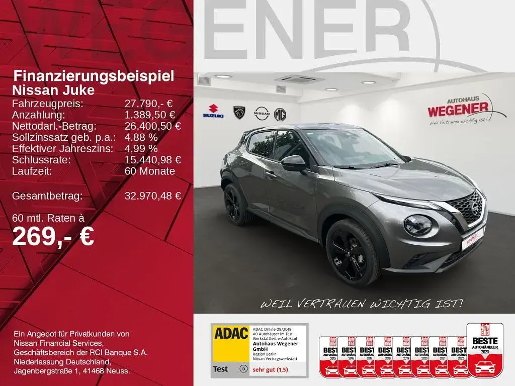 Neu Nissan Juke 360º 114 PS (83 kW) 2026 Grau SUV