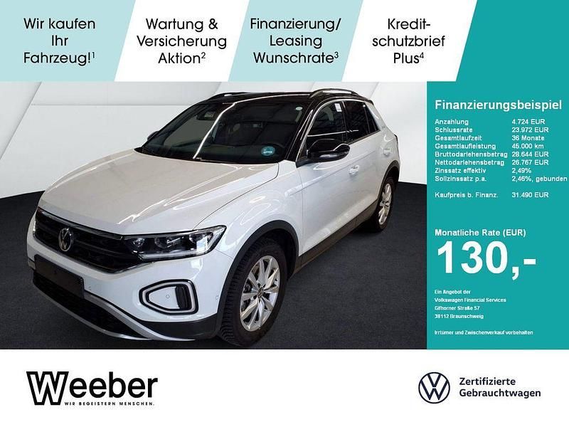 Weiß Gebraucht 2025 VW T-Roc Goal SUV | 31.490 € (Superpreis) - Bild 1/4
