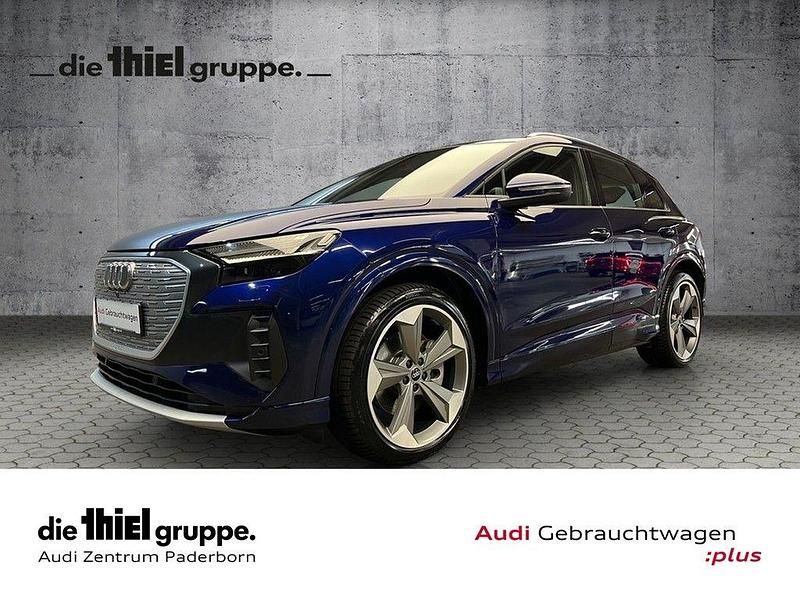 Blau Gebraucht 2023 Audi Q4 e-tron S-Line SUV | 43.750 € (Etwas zu teuer) - Bild 1/4