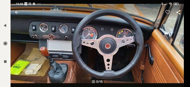 Occasion MG Midget 65 ch (47 kW) 1971 Orange Cabriolet