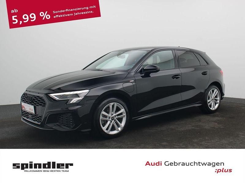 Mythosschwarz metallic Gebraucht 2022 Audi A3 Sportback e-tron S-Line Kleinwagen | 29.480 € (Etwas zu teuer) - Bild 1/4
