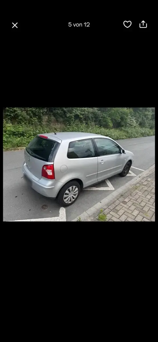 Gebraucht VW Polo 75 PS (55 kW) 2003 Silber Kleinwagen
