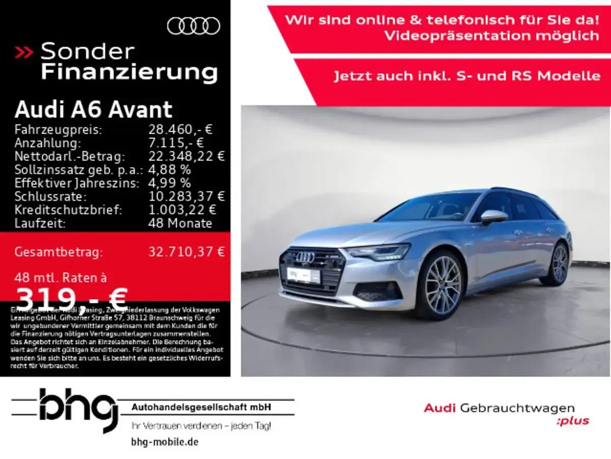 Gebraucht Audi A6 Sport 204 PS (150 kW) 2023 Silber Kombi