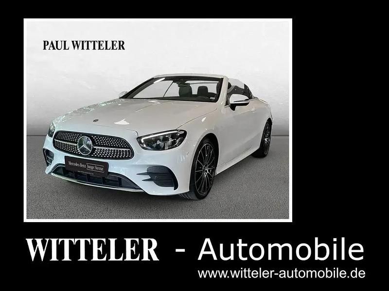 Unilack polarweiß Gebraucht 2021 Mercedes E200 AMG line Cabrio | 48.990 € (Teuer) - Bild 1/4