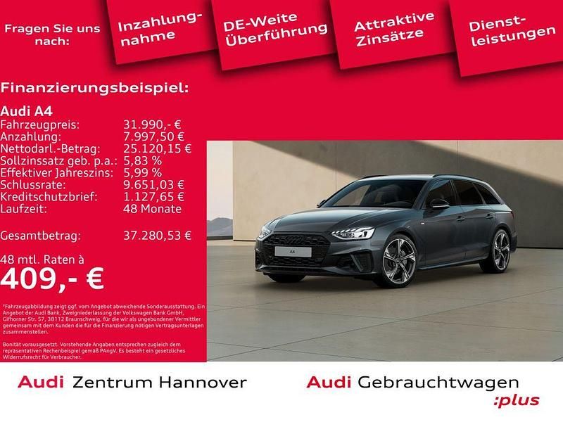 6y daytonagrau perleffekt (metallic) Gebraucht 2023 Audi A4 S-Line Kombi | 31.990 € (Guter Preis) - Bild 1/4