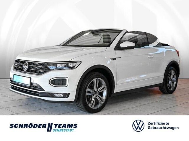 Pure white Gebraucht 2022 VW T-Roc Cabriolet R-line Cabrio | 26.790 € (Guter Preis) - Bild 1/4
